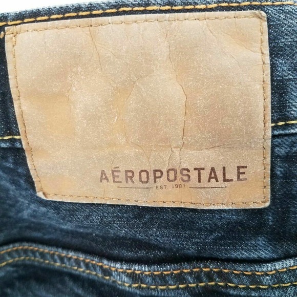 Aeropostale Mens Jeans Essex Classic Straight Blue Pockets Button Fly 28 x 30 - Picture 7 of 12